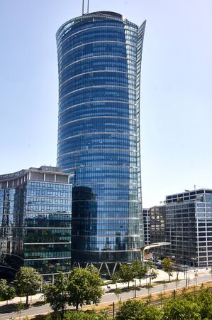 Warsawa, Poland -  30 June 2019 - 'Warsaw skyscrapers, modern buliding of capial of Poland.のeditorial素材