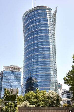 Warsawa, Poland -  30 June 2019 - 'Warsaw skyscrapers, modern buliding of capial of Poland.のeditorial素材