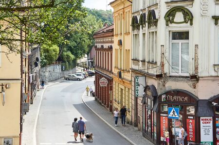cieszyn, Poland  2019 August 04.  View at Cieszyn townのeditorial素材