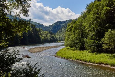 Dunajec river, part of Pienins; national parkの写真素材