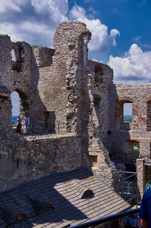 Ogrodzieniec. Poland 02 June 2019 - Ruin of Ogrodzxieniec castle in southern Poland.のeditorial素材