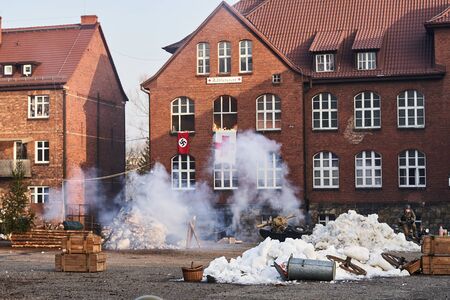 Miechowice, SIlesia, Poland 25 January 2020 - reconstruction of the Miechowicka tragedy Bytom - Miechowice, Poland 25 01 2020のeditorial素材