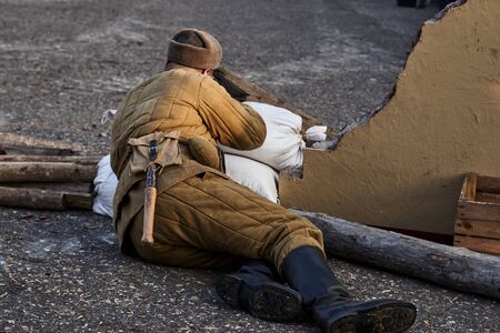 Miechowice, SIlesia, Poland 25 January 2020 - reconstruction of the Miechowicka tragedy Bytom - Miechowice, Poland 25 01 2020のeditorial素材