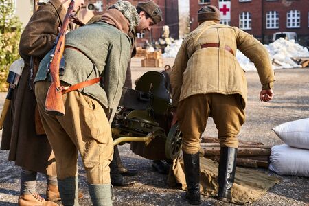 Miechowice, SIlesia, Poland 25 January 2020 - reconstruction of the Miechowicka tragedy Bytom - Miechowice, Poland 25 01 2020のeditorial素材