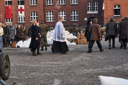 Miechowice, SIlesia, Poland 25 January 2020 - reconstruction of the Miechowicka tragedy Bytom - Miechowice, Poland 25 01 2020のeditorial素材