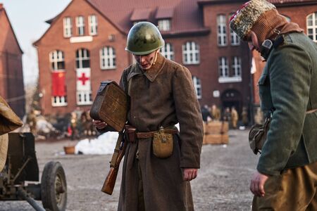 Miechowice, SIlesia, Poland 25 January 2020 - reconstruction of the Miechowicka tragedy Bytom - Miechowice, Poland 25 01 2020のeditorial素材