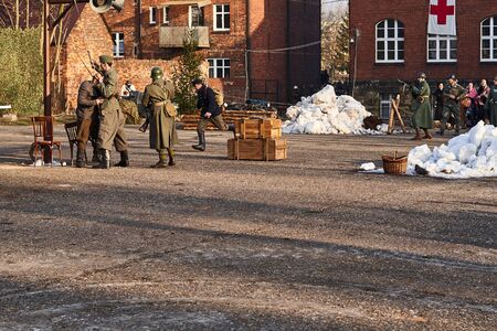 Miechowice, SIlesia, Poland 25 January 2020 - reconstruction of the Miechowicka tragedy Bytom - Miechowice, Poland 25 01 2020のeditorial素材
