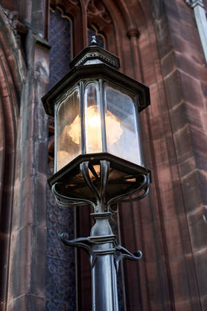 A old, steel lantern, vintage style