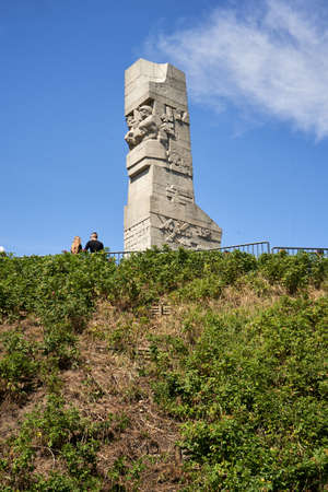 Westerplatte , Poland 27 July 2020 Memorial of heroic defence of Westeplatteのeditorial素材