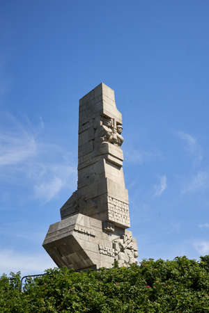 Westerplatte , Poland 27 July 2020 Memorial of heroic defence of Westeplatteのeditorial素材