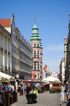 Gdansk 27 June 2020 - Old town of Gdansk. Polandのeditorial素材