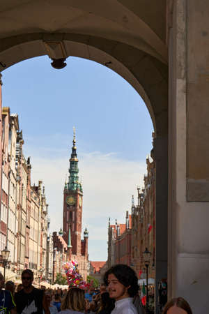 Gdansk 27 June 2020 - Old town of Gdansk. Polandのeditorial素材