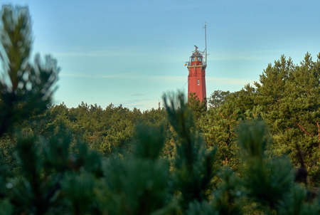 Hel, Poland 28 July 2020 - Entrance to the lighthouse at Hel town.のeditorial素材