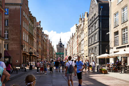Gdansk 27 June 2020 - Old town of Gdansk. Polandのeditorial素材