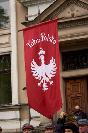 Gliwice, Poland - 15 May 2021 - Reconstruction of fights during the Silesian Uprisingのeditorial素材