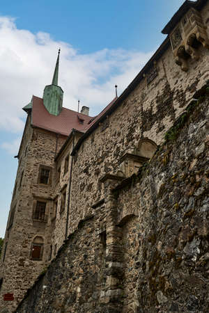 Lesn, lower Silesia, Poland July 7, 2021. View at Czoch's castle at lesna, lower SIlesiaのeditorial素材