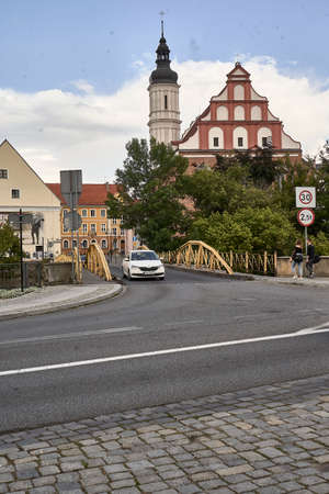 Opole, Poland 28 August 2021 View at Opole town, medium town on the east Polandのeditorial素材