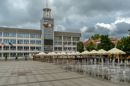Koszalin, Westpomerania 24 June 24 View at main square in Koszalin citi. Polandの写真素材