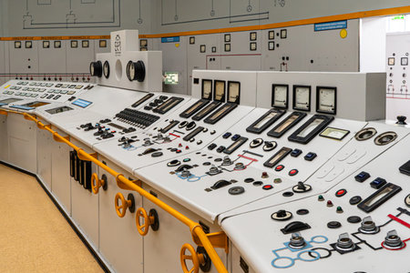 A dashboard in old powerplant