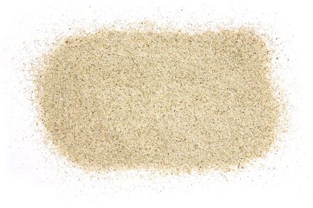 Sand pile on a white backgroundの写真素材