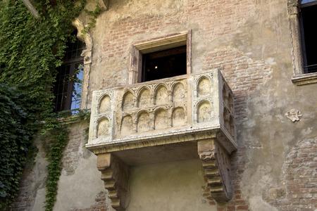 The famous balcony of Romeo and Juliet in Verona, Italyのeditorial素材