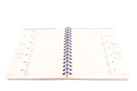 Weekly planer on a white backgroundの写真素材