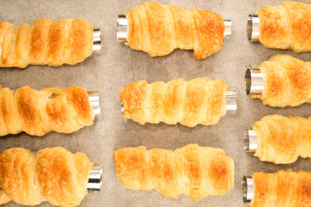 Baking biscuits rollsの写真素材