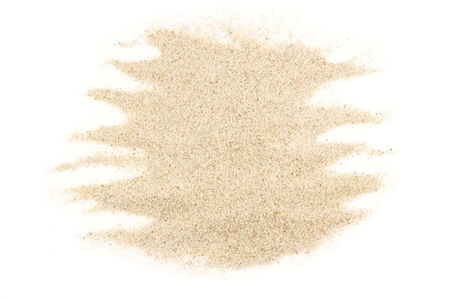 Sand heap on a white backgroundの写真素材