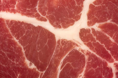 Prosciutto texture close up