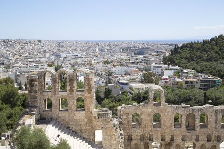 View of Athens from Acropolis, Greeceのeditorial素材
