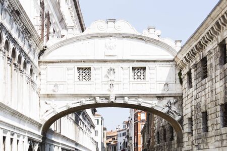 Bridge of sighs in Veniceの写真素材