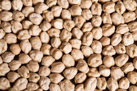 Chickpeas close up as backgroundの写真素材