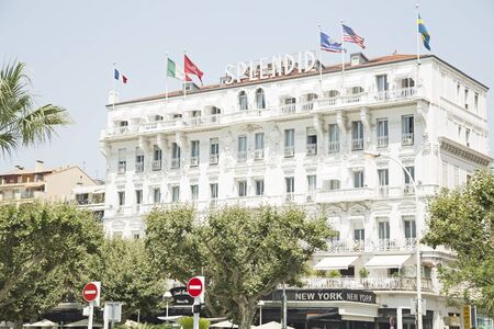Hotel Splendid in  Cannes , Franceのeditorial素材