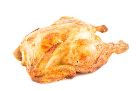 Roasted chicken isolatedの写真素材