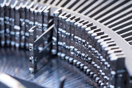 Detail of an antique typewriterの写真素材