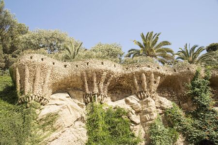 Park Guell created by Antonio Gaudi in Barcelona