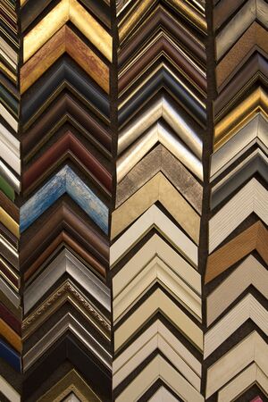 Decorative frame samples as background