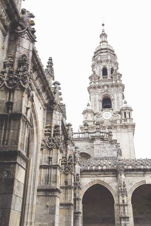 Cathedral in Santiago de Compostela  -  Spainの写真素材