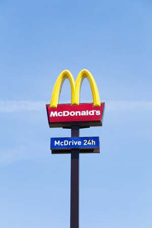 Balgrade, Serbia - May 31, 2018. McDonald's logo in front of the fast - food restaurant.
McDonald's is an American fast food company founded in 1940 in San Bernardino, California.

のeditorial素材