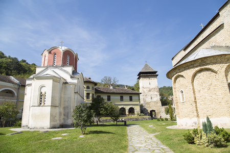 Studenica monastery - Orthodox Church monastery in Serbiaの写真素材
