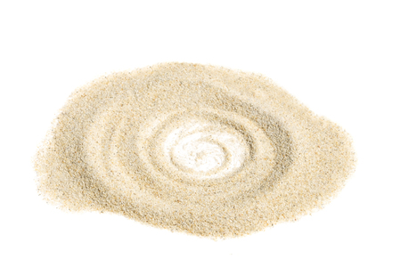 Sand swirl isolated on white backgroundの写真素材