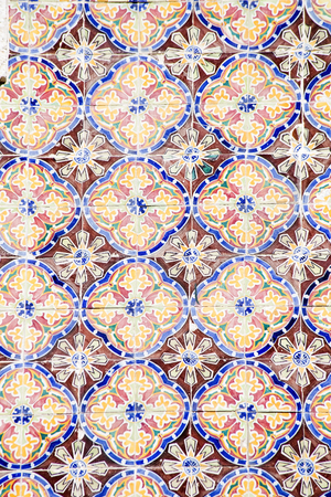 Traditional Portuguese ceramic tiles pattern