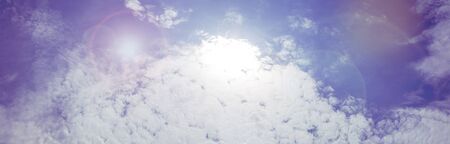 Blue and purple cloudy sky