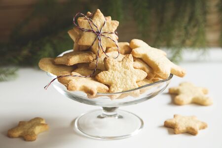 Gingerbread cookies with a Christmas decoration