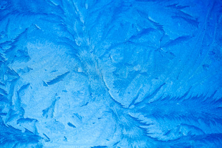 Ice frost on a windowの写真素材