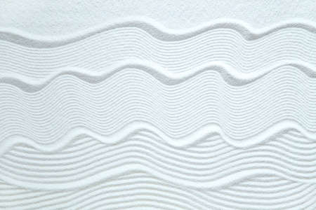 Zen pattern in white sand