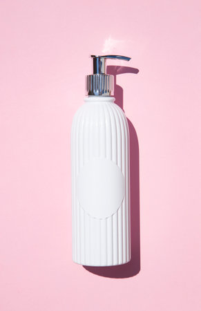 Cosmetic sprayer on pink backgroundの写真素材