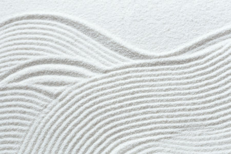 White sand pattern close up