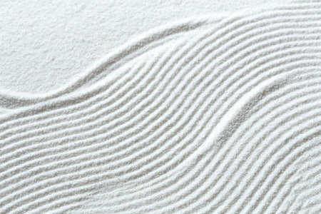 White sand pattern close up