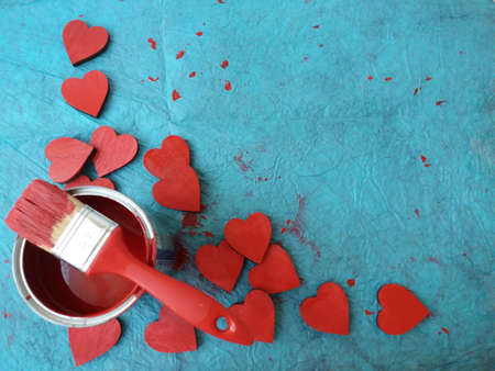 Choose this composition as a background for your next Valentine's Day project! It will stand out no matter where you use it!の写真素材